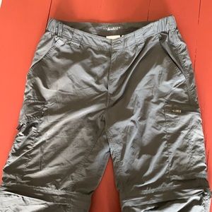 Columbia Omni- shade pants.  Zip off for shorts